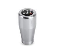 Lspbfkq Pomello Cambio Per Auto 7Cm In Alluminio Universale Corsa 5 Velocità Leva Manuale Automatica Pomello Leva Cambio(Argento)