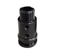 Lspbfkq Universale Per Auto Manuale Pomello Cambio Adattatore Per M18x1.5/M10x1.5/M12x1.25 Filo Lega Alluminio Per Gioco Corse Pomello Leva Cambio(M18X1.5 Black)