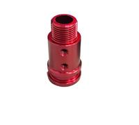 Lspbfkq Universale Per Auto Manuale Pomello Cambio Adattatore Per M18x1.5/M10x1.5/M12x1.25 Filo Lega Alluminio Per Gioco Corse Pomello Leva Cambio(M18X1.5 Red)