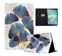 LSPCASA Cover per Samsung Galaxy Tab S2 9.7 Pollici PU Leder con Porta Scheda Funzione di Supporto Protezione Tablet Custodia per Samsung Galaxy Tab S2((SM-T810/T813/T815/T819)-Foglia d'oro