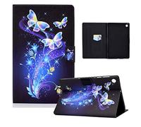 LSPCASA Custodia Lenovo Tab M10 Plus 3rd Gen Funzione Di Supporto Custodia Protettiva Sveglia/Sonno Automatici Lenovo Tab M10 Plus 3rd Gen Cover Farfalla