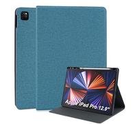 LSPCASA Custodia per iPad Air 13 pollici M3 2025/M2 2024/iPad Pro 12,9 pollici 2022/2021/2020/2018 (6/5/4/3 generazione) ultra sottile in pelle PU con portapenne e funzione stan, custodia protettiva