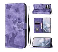 LSPCASA Custodia per Motorola Edge 70 Fusion 6.78", in pelle PU, con scomparti per carte di credito, pieghevole, funzione leggio per Motorola Edge 70 Fusion 6.78", viola