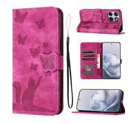 LSPCASA Custodia per Motorola Edge 70 Fusion 6.78", in pelle PU, con scomparti per carte di credito, pieghevole, funzione leggio per Motorola Edge 70 Fusion 6.78", rosa