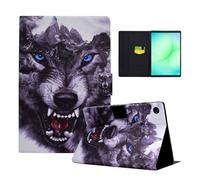 LSPCASA Custodia per Samsung Galaxy Tab A11+/A11 Plus 11 Pollici 2025 SM-X230 SM-X235 SM-X236B Folio Flip Cover in PU Pelle con Funzione di Sostegno, Scomparti per Carte, Custodia per Tablet, Motivo