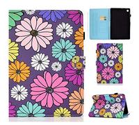 LSPCASA Custodia per tablet Lenovo Tab M10 Plus 3rd gen Supporto in pelle PU Folio Custodia multi-protezione Custodia Supporto Auto Wake/Sleep cover lenovo tab m10 3rd gen plus Margherita