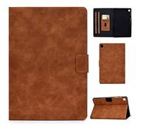 LSPCASA Custodia per tablet per Samsung Galaxy Tab S6 Lite Premium PU Leather Simple Business Stand Folio Cover Supporto Auto Wake/Sleep per Samsung Galaxy Tab S6 Lite Marrone