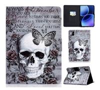 LSPCASA Custodia per Xiaomi Pad 8/Pad 8 Pro 11.2 pollici 2025 Custodia Xiaomi Pad 8/Pad 8 Pro 11.2" PU Pelle Flip Flip per con slot per carte di credito Wallet Tablet Case Skeleton