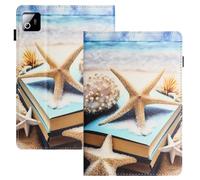 LSPCASA Custodia per Xiaomi Pad 8/Pad 8 Pro 11.2 pollici 2025 Custodia Xiaomi Pad 8/Pad 8 Pro 11.2" PU Pelle Flip Flip per con slot per carte di credito Wallet Tablet Case Stelle marine