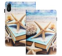 LSPCASA Custodia Per Xiaomi Redmi Pad 2 (11 pollici 2025) PU Leder Tablet Cover Con Supporto Funzione e Slot Folio Pieghevole Custodia Cover per Xiaomi Redmi Pad 2 -Stelle marine