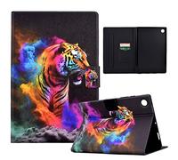 LSPCASA Galaxy Tab A8 Cover For Samsung A8 2022/2021 SM-X200/X205/X207 Stand Folio Cover Guscio Protettivo Con Funzione Auto Wake/Sleep Cover Galaxy A8 Tab Colore Tigre