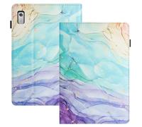LSPCASA Protettiva Case Per Lenovo Tab M9 9.0 Pollici PU+TPU Materiale Cover Tablet Lenovo Tab M9 Con Slot Per Carte Custodia Tablet Lenovo Tab M9 pittura ad olio