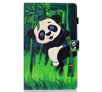 Lspcase Custodia a libro in pelle PU per Samsung Galaxy Tab A 10.1 SM-T580/T585 con funzione di spegnimento automatico e slot per schede per Samsung Galaxy Tab A 10.1 Panda
