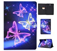 Lspcase Custodia Galaxy Tab S4 10.1 Custodia Wallet Cover in Pelle Portafoglio Flip Supporto Caso Libro con Magnetica e Card Slot per Samsung Galaxy Tab S4 10.1 Pollice SM-T830 / T835 Farfalla Flash