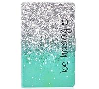 Lspcase Custodia Portafoglio per Samsung Galaxy Tab E 9.6 Pollice SM-T560 / T561 Smart Cover a Libro Pellicola Simil Pelle Chiusura Magnetica e Carte di Slot Flip Cover Be Happy