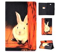 Lspcase Custodia Samsung Tab A6 10.1, Galaxy Tab A6 PU Leather Folio Case, Portafoglio con Silicone Interno Case e Porta Carte per Samsung Galaxy Tab A6 Pollice SM-T580 T585 2016 Coniglio