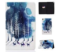 Lspcase Galaxy Tab A 10.1 Pollice 2019 Custodia in Pelle PU Flip Cover Stand Protective Case con Chiusura Magnetica e Slot di Carte Per Samsung Galaxy Tab A 10.1 SM-T510 / SM-T515 Purple Fawn