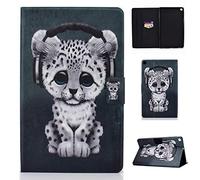 Lspcase Galaxy Tab A 2019 Custodia in pelle PU Flip Folio Stand Cover Chiusura magnetica Tablet Protector con slot per schede per Samsung Galaxy Tab A 10.1 pollici 2019 SM-T510 SM-T515 - Baby Leopard