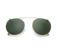 LSQBDFC Occhiali da Sole con Clip Stile Steampunk per Uomo Donna Anti Luce Blu + Computer Moda retrò Clip-g-Oro-zenottico