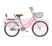 LSQXSS Biciclette leggere per adulti, biciclette da pendolare per uomini e donne, telaio basso con passaggio interno, doppi freni, sedile posteriore in spugna