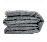 LSQXSS Tessuto del monaco misto cotone poliestere 2x3 metri per pistola per tufting, ago da perforazione, tessuto grigio primario tuftato in trama e ordito singoli, linee guida bianche prestampate