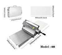 LSRFXF Professionale per Croissant Manuale Acciaio Inox, Laminatrice per Pasta Pieghevole Sfogliatrice, Sfogliatrice Manuale per Pasticceria e Casa, Uso Domestico e Commerciale