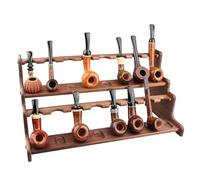 LSRFXF Supporto per Rack per Tubi in Legno per 16 Tubi, Porta Pipe, Regalo per Fumatori o Collezionisti (Tubi Non Inclusi)