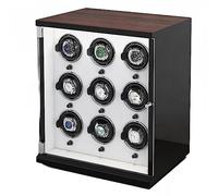 LSRRYD 9 Winding Spaces Avvolgitori For Orologi Automatici Cuscini Regolabili For Orologi Scatola Di Visualizzazione Con Illuminazione Integrata (Color : A, Size : 9+0)