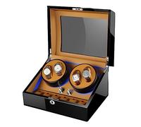 LSRRYD Avvolgitore Automatico For 2 Orologi + 3 Custodie For Orologio Con Motore Silenzioso Cuscini For Orologi Di Grande Capacità (Color : A, Size : 2+3)