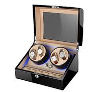 LSRRYD Carica Orologi For 4 Orologi Automatici Con 6 Scomparti Extra For Orologi Custodia In Legno Con Finitura Pianoforte Custodia Di Grande Capacità (Color : D, Size : 4+6)