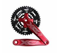 LSRRYD Guarnitura 22-32-44T Tripla Corona Set Pedivelle Quadrato MTB 170mm Braccio A Manovella Bicicletta 64/104BCD per Bici da Strada 8/9/10/11 velocità (Color : red-170mm, Size : 22-32-44T)