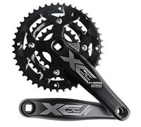 LSRRYD Guarnitura 22-32-44T Tripla Corona Set Pedivelle Quadrato MTB 170mm Braccio A Manovella Bicicletta 64/104BCD per Bici da Strada 8/9/10/11 velocità (Color : Black-170mm, Size : 22-32-44T)