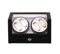 LSRRYD Orologi Automatici Scatola in Legno Pittura da Pianoforte Motore Giapponese Ospita Fino a Orologi (Color : Black)