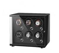 LSRRYD Scatola Carica Orologi Automatica Motore Ultra Silenzioso For 6 Orologi Automatici Scatola Espositiva For La Conservazione Scatola Di Immagazzinamento (Color : Black, Size : 6+0)