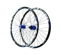 LSRRYD Set di Ruote per Mountain Bike 26 27,5 29 Pollici Ruota Anteriore E Posteriore A Sgancio Rapido 100/135mm, Freno A Disco Cerchio A Doppio Strato, Cassetta A 7-12 velocità(Blauw,27.5inch)