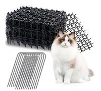 LSRVNM 15 Pezzi Tappetino Repellente per Gatti, Dissuasore per Gatti 15 * 20 CM Rete Anti Gatto, Tappetino Deterrente per Gatti con 12 Picchetti da Giardino