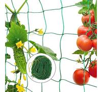 LSRVNM Rete per Piante Rampicanti, Rete da Giardino, Rete Tralicciata a Maglie Larghe, Rete per Supporto Piante per Pianta Rampicante, Cetrioli Pomodori Piselli Ortaggi e Frutta (2x5m)