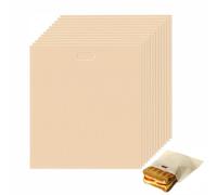 LSRVNM Sacchetti per Tostapane, 12 Pezzi Sacchetti per Toast Non Adesivi, Sacchetti per Sandwich Riutilizzabili, Sacchetti da Forno per Toast per Panini, Pizza Microonde, Forno, Grill