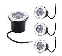 LSSB 2 Pezzi Luci da Terra A LED 5W Luci Paesaggistiche 5W Buried Light IP67 Impermeabile Illuminazione da Esterno per Giardino Pathway Buried Yard Spotlight