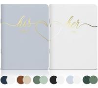 LSSH GmbH Libri di auguri di matrimonio originali per lui e lei, accessori perfetti per il tuo anniversario di matrimonio, 28 pagine, 14 x 10,2 cm (blu e bianco)