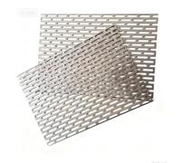 LSSHQ 304 Lamiera Acciaio Inossidabile Perforata, Griglie Decorative in Forata for Ventilazione e Decorazione Piastra Anti-Caduta(0.8mm thick,30x30cm)