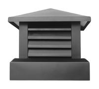 LSSHQ Cappello da Camino Quadrato in Alluminio for Esterni, Tappi di Copertura for Scarico Fumi Neri for Esterni, Villa Antifumo e Antipioggia Chimney(35x35cm/13.7x13.7in)