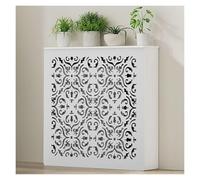 LSSHQ Copertura per Radiatore Armadio in MDF Verniciato Bianco Moderno, Classico e per Copritermosifone Protezione(27.5x27.5x7.8in/70x70x20cm)