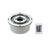 LSSHQ Luci della Fontana Dell'anello del LED, Luce Subacquea RGB IP68 Impermeabile 12V/24V Cambio Colore Sommergibile Illuminazione del Paesaggio per Piscina con Fontana da Giardino