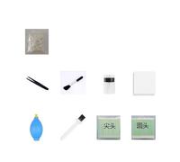LSSSWM Kit di Strumenti di Pulizia for la Pulizia Senza Polvere della giuntatrice in Fibra Ottica for la rimozione della Polvere di Manutenzione del tampone di Cotone in Carta degli Strumenti(Khaki)