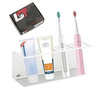 Lst 4er Portaspazzolino Bagno Acciaio Inox Spazzolato Autoadesivo Senza Forare