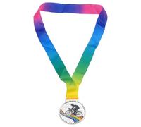 LSTTBO Vincitori di medaglie premio per bambini e adolescenti per il concorso premio oro argento bronzo con nastro per collo maratone medaglie