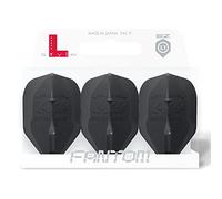 LSTYLE Alette per freccette: L1 EZ Fantom standard, ultra resistenti, per freccette con punta morbida e punta in acciaio, colore nero, confezione da 2