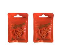 LSTYLE Punte per Freccette: Punta per Labbra Premium - Confezione da 2 - Punte per Freccette con Filettatura Standard 2BA, Punta Morbida, Arancione