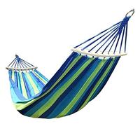 LSUAOSSUE Amaca, Amaca da Campeggio in Tela for Spiaggia, Giardino, Viaggio, Albero, capacità 300 kg, Multicolore, 80x190 cm(Blue)